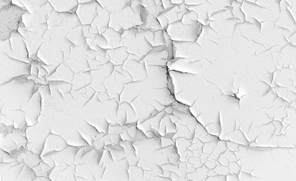 Cracking white paint